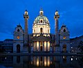 Karlskirche at dusk