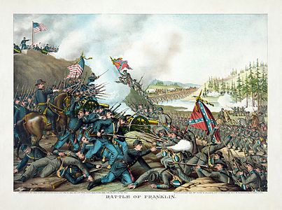 Battle of Franklin, by Kurz and Allison (restored by Adam Cuerden)