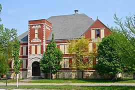 Escuela Lincoln, Rock Island, Illinois, construido en 1893 por E.S. Hammatt, programada su demolición.