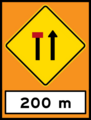 Left lane closed