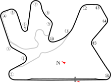 Layout of the Lusail International Circuit