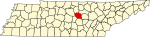 State map highlighting DeKalb County