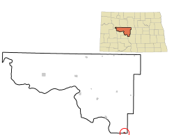 Location of Wilton, North Dakota