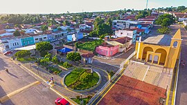 Praça 5 de Abril no Centro de Pureza-RN