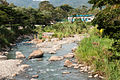 Rocks in the river.