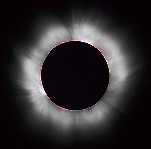 Solar eclipse of August 11, 1999, by Luc Viatour (edited by Diliff)