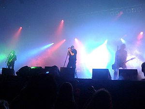 The Sisters of Mercy performing on the main stage of Spirit of Burgas, Bulgaria, August 2008
