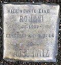 Stolperstein für eine Rommni (Thieboldsgasse 9)