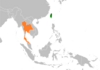 Location map for Taiwan and Thailand.