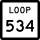 State Highway Loop 534 marker