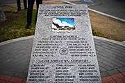 Placard at El Cariso Regional Park for the 50th anniversary of the Loop Fire