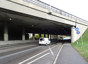 Trafikplats Nyboda, tunnel för Västberga Allé.