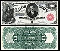 1880 $1,000 Series 1880 Legal Tender Note