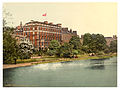 A circa-1900 photochrom print of Shelbourne Hotel.