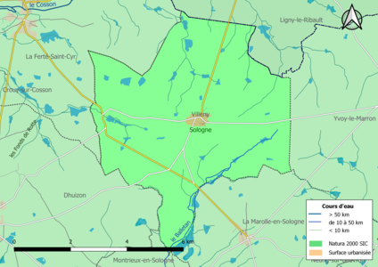 Le site Natura 2000 « la Sologne » couvre entièrement la commune.