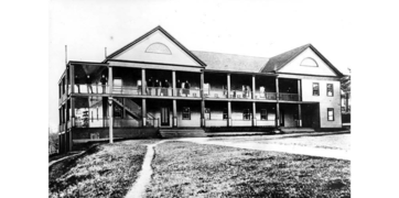 Barracks at Fort Townsend, Washington, ca 1885