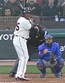 Barry Bonds alla battuta contro i Cubs nel 2006.