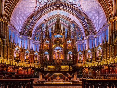 Notre-Dame Basilica in Montreal, Canada Photo by Diego Delso