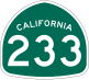 State Route 233 marker