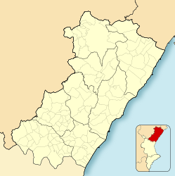 Provincia di Castellón – Mappa