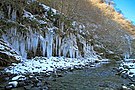 荒川と三十槌の氷柱（秩父市）（2015年2月）