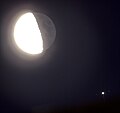 Conjunction of Jupiter and the Moon