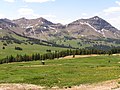 East aspect of Sunset Peak (left) and Wolverine Peak (right)