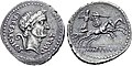 Image 16Roman denarius of Julius Caesar, 44 BC (from History of money)