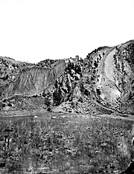 First photo of Devil's Slide by William Henry Jackson, 1871