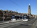 Image 6Two Edinburgh Trams seen at the West End - Princes Street stop