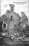 Ruines de l'église.