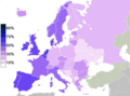 Il y a une dizaine d'années, chez les internautes européens.