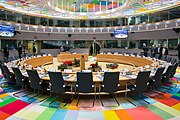 Council of the EU and European Council meeting room in the Europa building