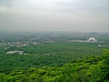 View of Faisal Mosque and Jamia Faridia from Daman-e-Koh