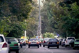 نمایی از خیابان فلسطین منتهی به میدان فلسطین