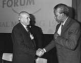 F. W. de Klerk and Nelson Mandela