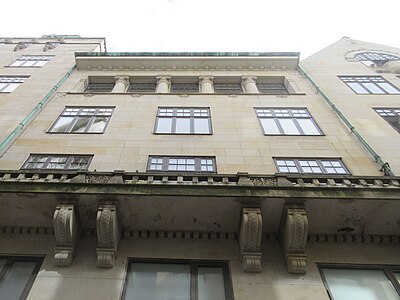 The facade on Frederiksberggade.