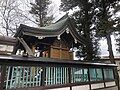 富士吉田市　福地八幡神社(渡辺大明神)　本殿　一間社流造　昭和55年（1980年）設計、文化庁技官　広瀬沸