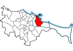 Location of Stogi within Gdańsk