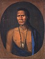 Image 15Lenape chief Lappawinsoe, depicted in a 1735 painting by Gustavus Hesselius (from History of Pennsylvania)