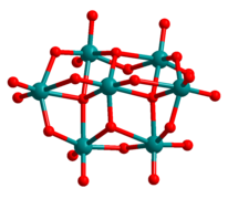 Ball and stick model of heptamolybdate