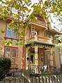 Nicholas Countryman House, 622 Howard Ave. (1866), Rufus G. Russell, with early influence of Gothic Stick style.