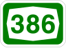 Route 386 shield}}