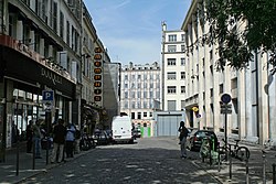 Impasse Bonne Nouvelle in Paris, rechts das Postgebäude