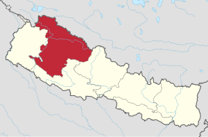 Location of Karnali Pradesh