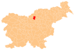 The location of the Municipality of Ljubno