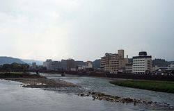 Kuma River running through the city