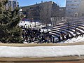 Student rally at the Massachusetts Institute of Technology, U.S.