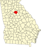 State map highlighting Walton County