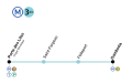 Paris plan Metro Ligne 3bis ‎